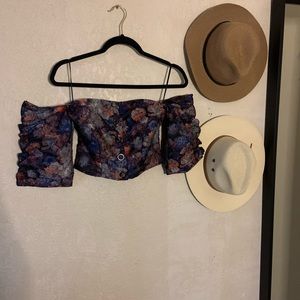 Off Shoulder Crop Top